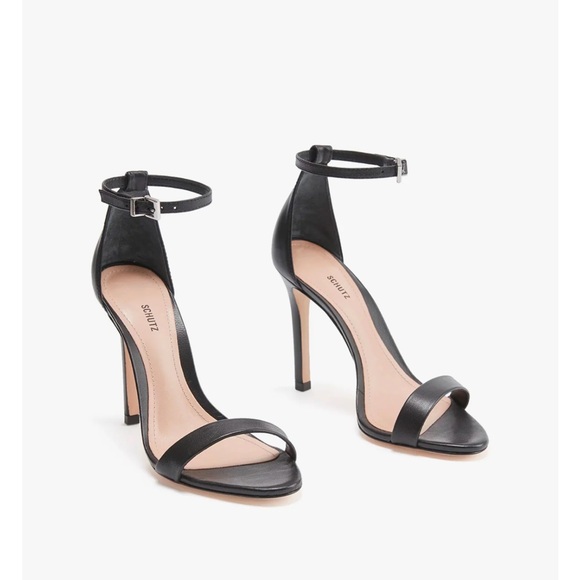 SCHUTZ Shoes - SCHUTZ Cadey Lee Leather Sandal in Black Patent Leather size 7.5